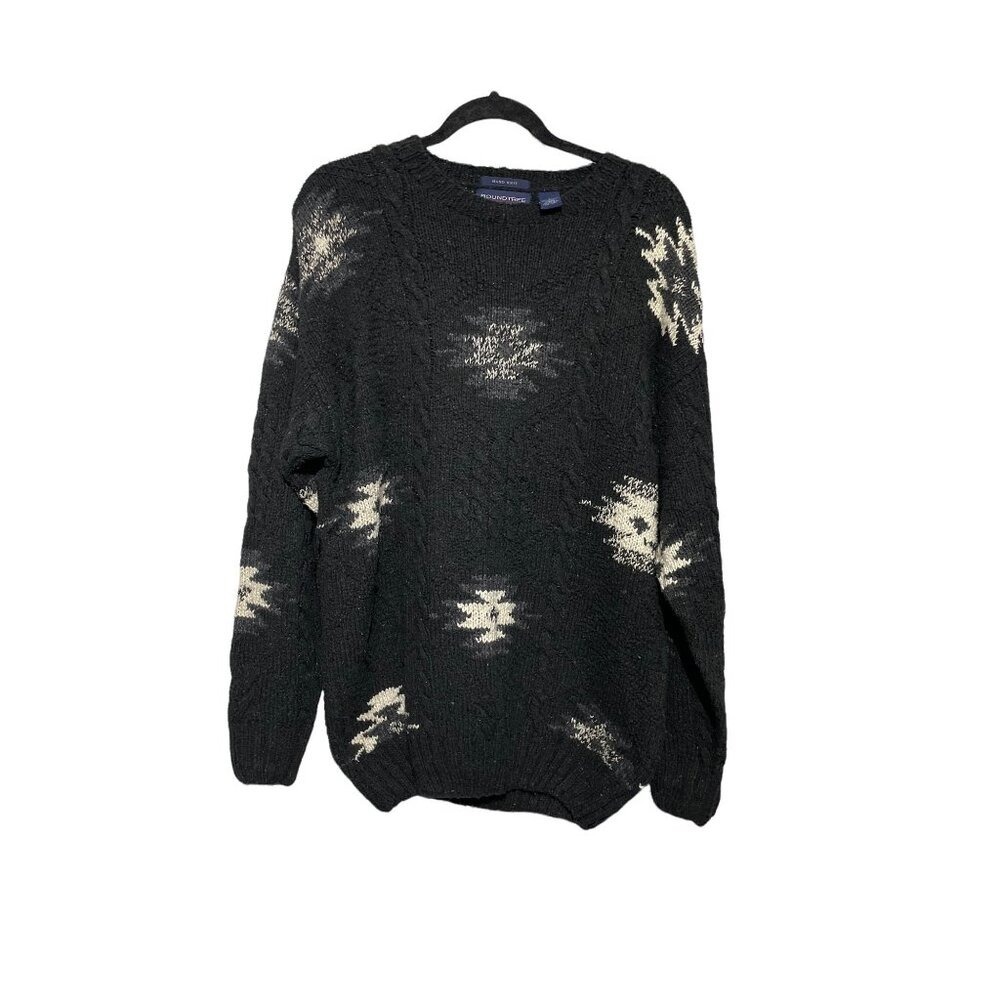 Roundtree & Yorkee Men's Sweater Pullover Silk‎ Blend Gray Size Large